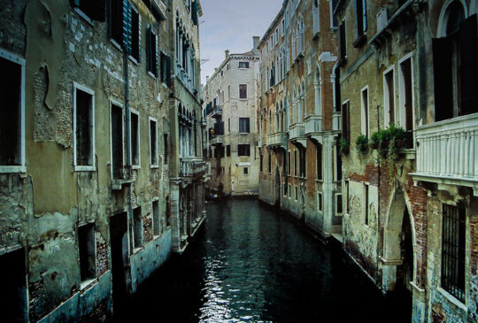 Canal Leading far away Color